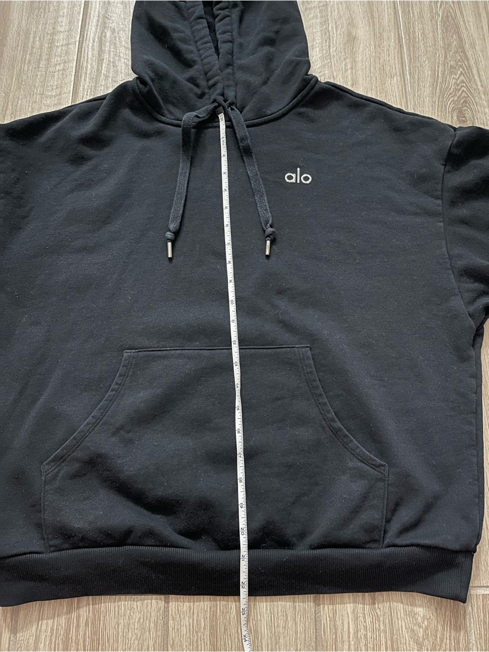 Alo Yoga Accolade Black Oversized Hoodie Sz M 8-10 U3032RG - Picture 11 of 12